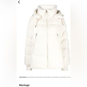 Authentic White/Cream Mackage Coat